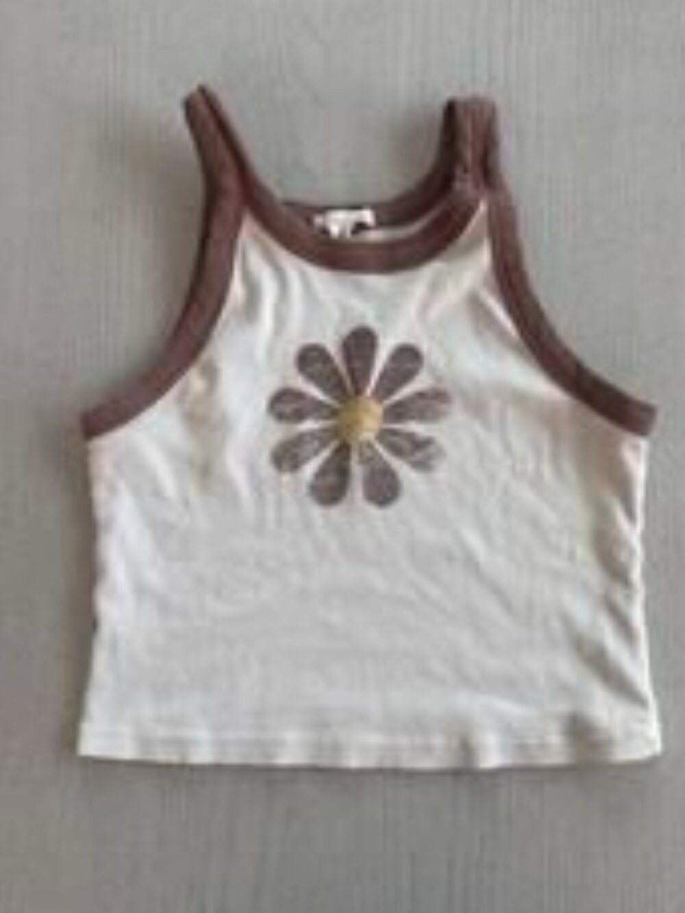 Flower Tank Cropped Top